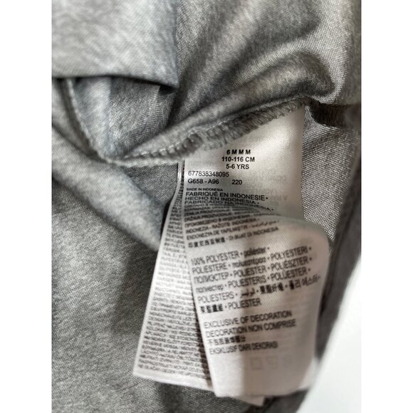 Nike Dri-Fit Heart Tank Gray Pink Girls Size 6 - Picture 7 of 10